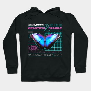 Vaporwave Butterfly Hoodie